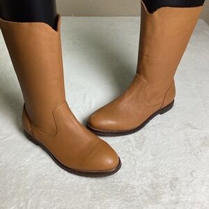 Trask Ava Women's Norwegian Elk Leather Midcalf Boots – Tan Brown – Size 6.5